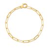 Large Paperclip Chain Bracelet in 18k Gold Vermeil