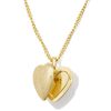 Kendra Scott x LoveShackFancy Heart Gold Locket Necklace