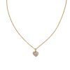 Madeline 14k Yellow Gold Small Pendant Necklace in White Diamond
