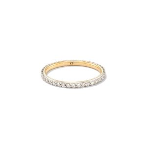 0.5 ct Marilyn 14k Yellow Gold Full Eternity Band Ring in White Diamond