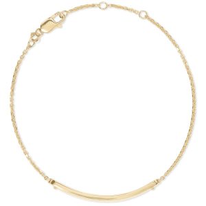 Mattie Bar Delicate Bracelet in 18k Gold Vermeil - view 2