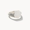 Hicks Signet Ring in Oxidized Sterling Silver