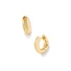 Mikki Metal Huggie Earrings in Gold