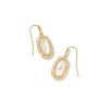 PEARL BEADED LEE EAR GOLD IVORY MOP