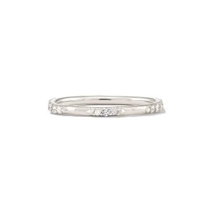 0.19 ct Posey 14k White Gold Band Ring in White Diamonds - view 2