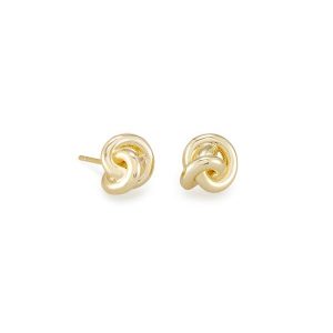 Presleigh Love Knot Stud Earrings in Gold