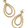 Rumer Open Frame Earrings in Vintage Gold