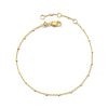 Single Satellite Chain Bracelet in Sterling Silver & 18k Yellow Gold Vermeil