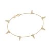 Small Spike 14k Yellow Gold Bracelet