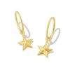 Small Star Huggie Earrings in 18k Gold Vermeil