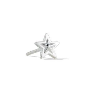 Small Star Single Stud Earring in Sterling Silver