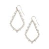 Sophee Crystal Drop Earrings in Silver