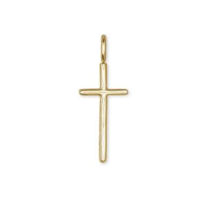 Cross Charm in 18k Gold Vermeil