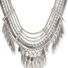 Sydney Statement Necklace in Vintage Silver