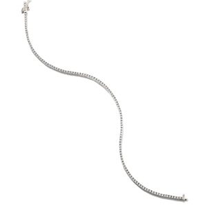 14k White Gold Tennis Bracelet in White Diamond
