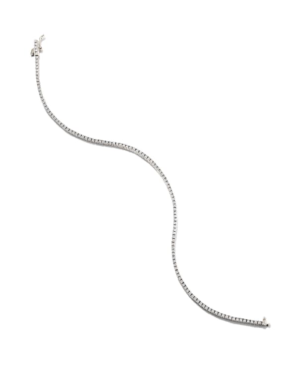 14k White Gold Tennis Bracelet in White Diamond