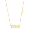 Texas Pendant Necklace in 18k Gold Vermeil