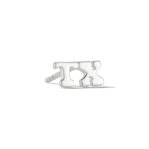 Texas Single Stud Earring in Sterling Silver