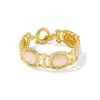 Tiger Striped Daphne Gold Statement Bracelet