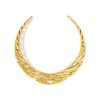 Tiger Striped Daphne Vintage Gold Statement Necklace
