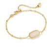 Tiger Striped Elaina Gold Delicate Chain Bracelet
