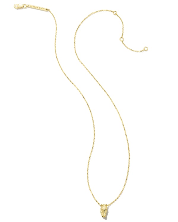 Tiny Beau Short Pendant Necklace in 18k Yellow Gold Vermeil - alternate view