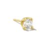 Topaz 18k Gold Vermeil Single Stud Earring in White Topaz