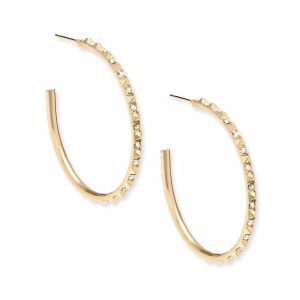 Veronica Hoop Earrings in Gold